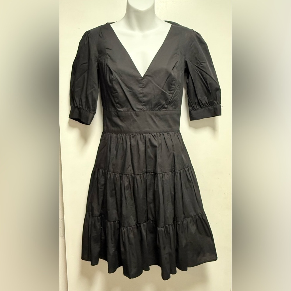 MICHAEL Michael Kors Black Puff Sleeve Mini Dress